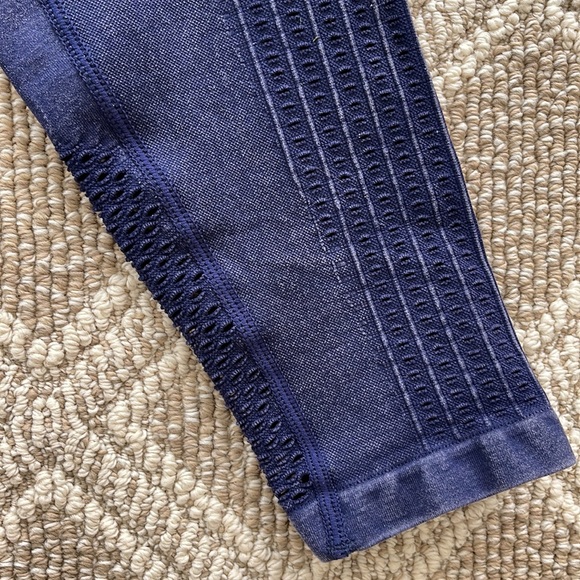 Fabletic Sync High Waisted Perforated Legging-Washed Navy - Picture 4 of 10